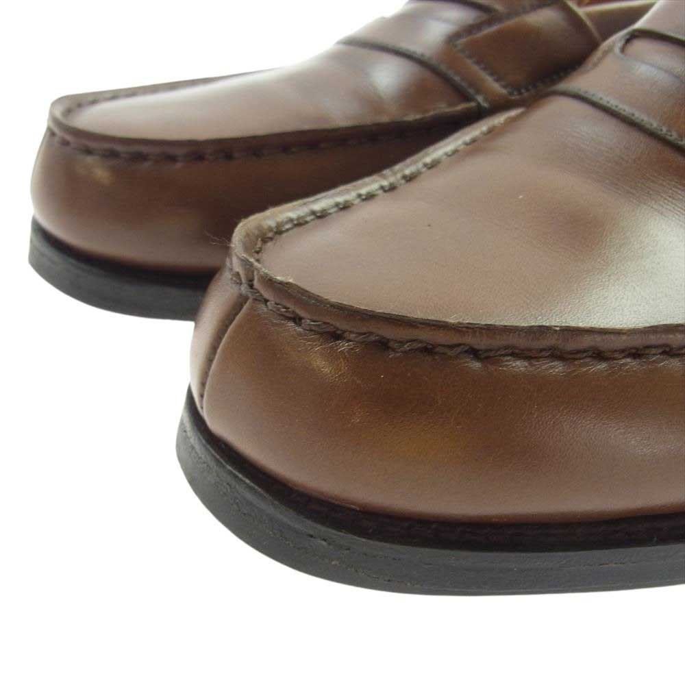 J.M WESTON ジェイエムウエストン #180 旧ロゴ Signature Loafer シグニチャー レザー ローファー ブラウン系 4D【中古】