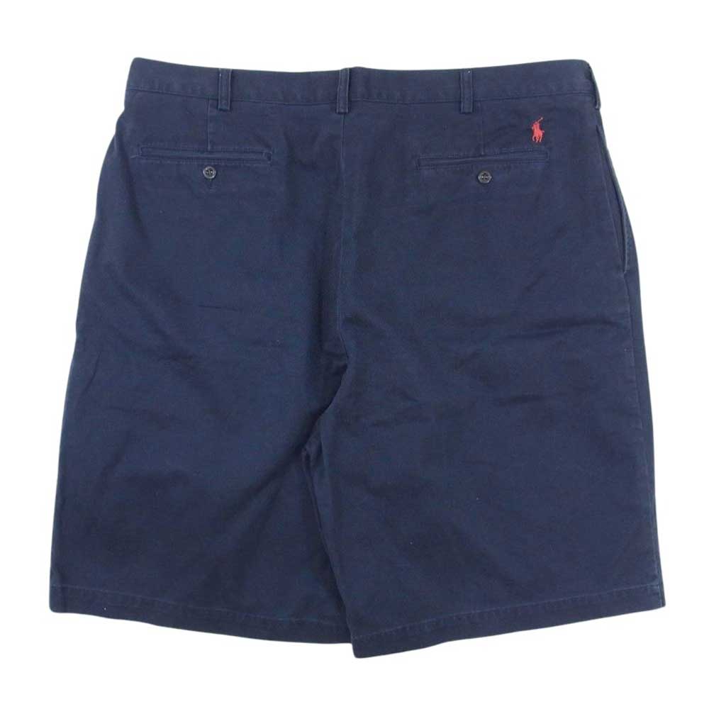 POLO RALPH LAUREN ポロ・ラルフローレン 2タック チノ ショーツ ネイビー系 42T【中古】