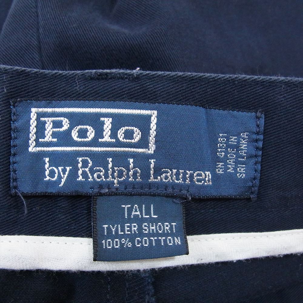 POLO RALPH LAUREN ポロ・ラルフローレン 2タック チノ ショーツ ネイビー系 42T【中古】