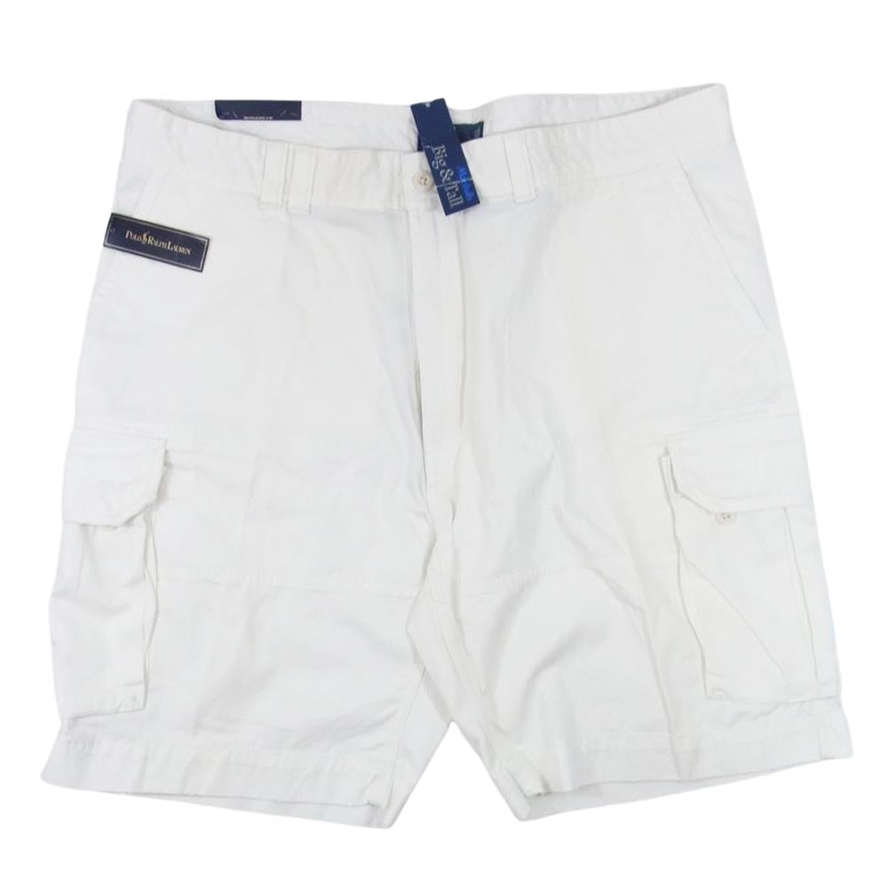 POLO RALPH LAUREN ポロ・ラルフローレン big&tall 6ポケット カーゴ ショーツ 白系 ホワイト系 44B【極上美品】【中古】
