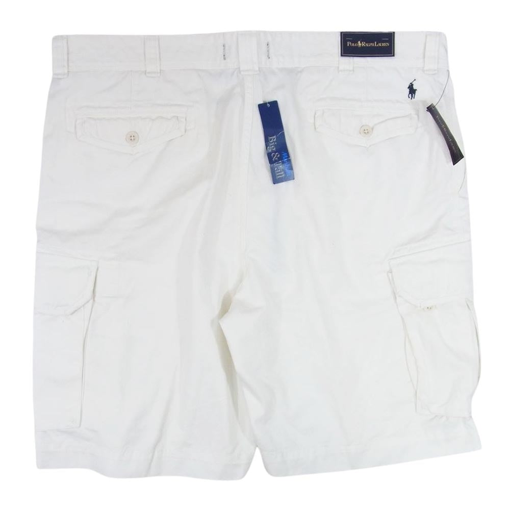 POLO RALPH LAUREN ポロ・ラルフローレン big&tall 6ポケット カーゴ ショーツ 白系 ホワイト系 44B【極上美品】【中古】