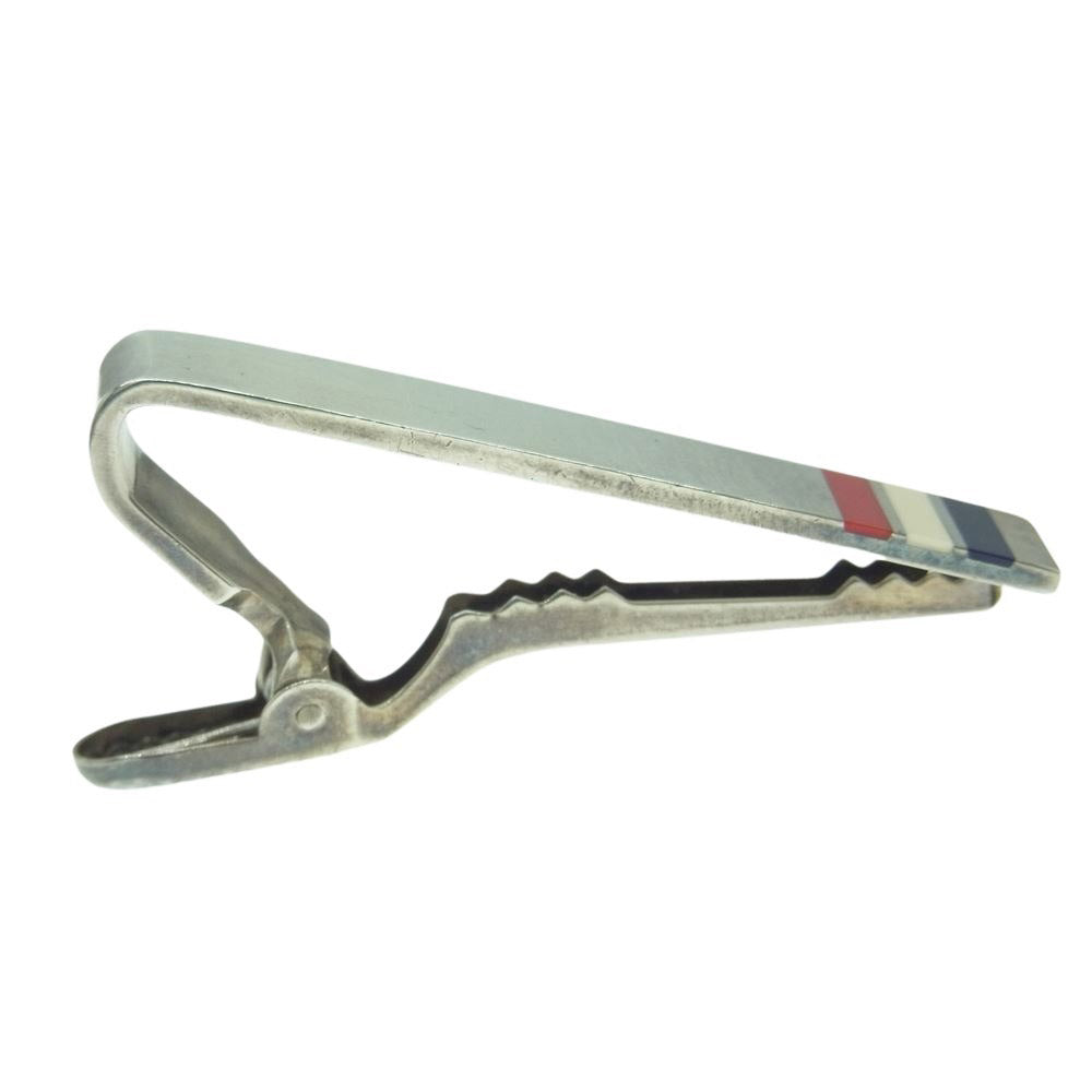 THOM BROWNE トムブラウン スターリングシルバー トリコロール ライン ネクタイピン  シルバー系【中古】