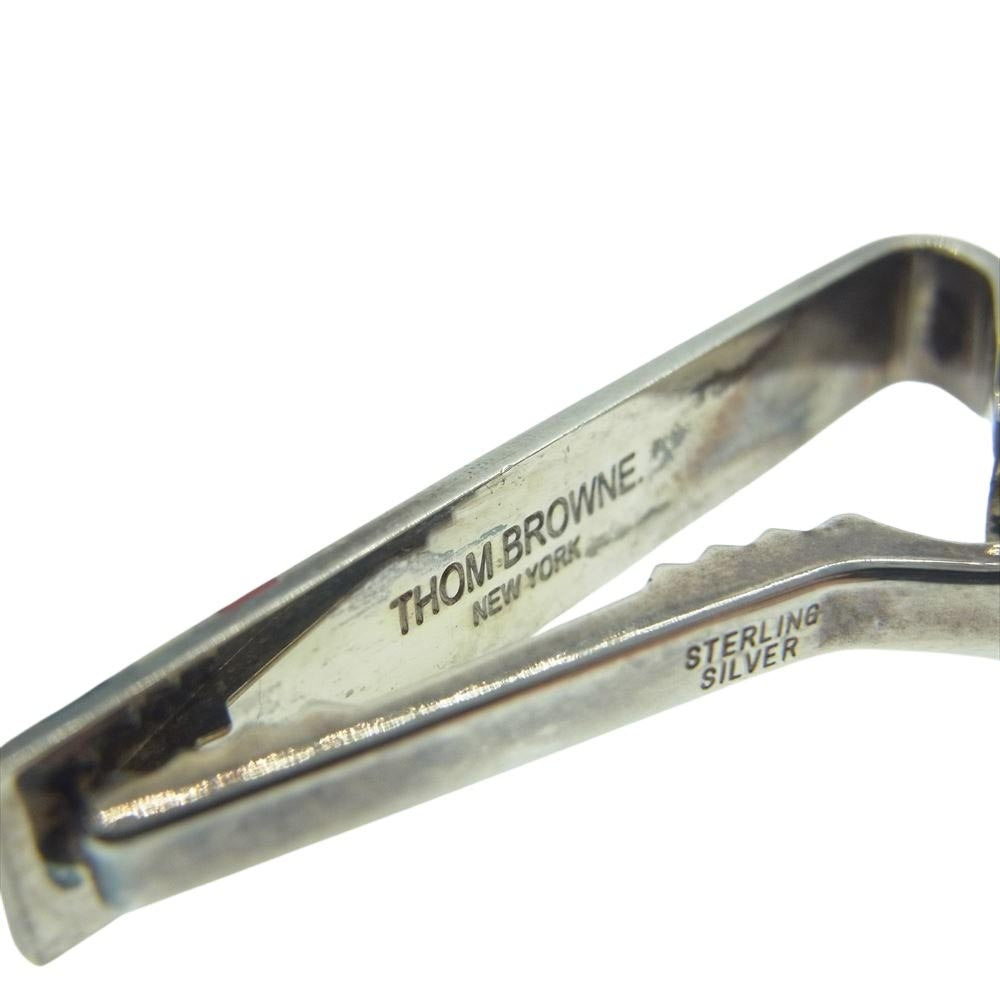 THOM BROWNE トムブラウン スターリングシルバー トリコロール ライン ネクタイピン  シルバー系【中古】