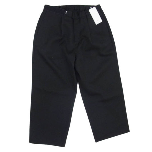 GRAPHPAPER グラフペーパー 23AW GM241-40173B Scale Off Wool Wide Chef Pants ウールギャバ ワイド シェフ パンツ ブラック系 O/S【中古】