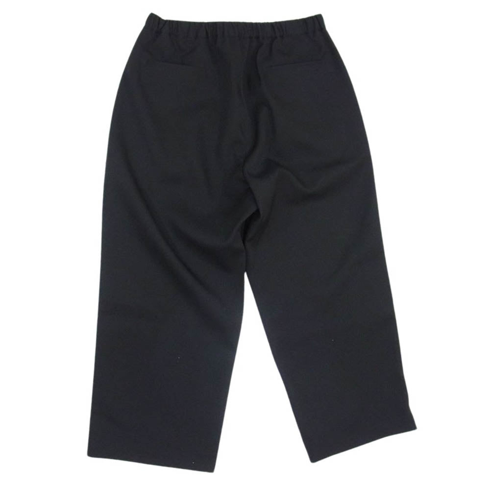 GRAPHPAPER グラフペーパー 23AW GM241-40173B Scale Off Wool Wide Chef Pants ウールギャバ ワイド シェフ パンツ ブラック系 O/S【中古】