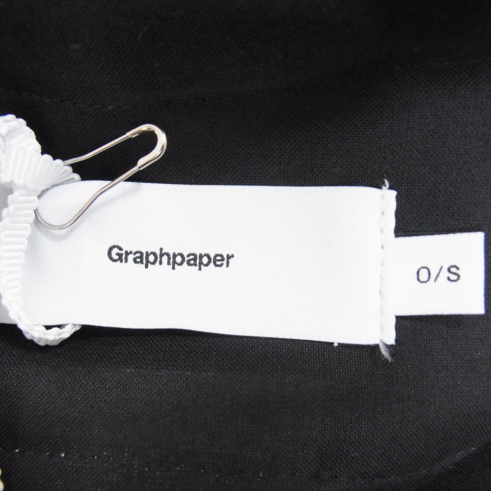 GRAPHPAPER グラフペーパー 23AW GM241-40173B Scale Off Wool Wide Chef Pants ウールギャバ ワイド シェフ パンツ ブラック系 O/S【中古】