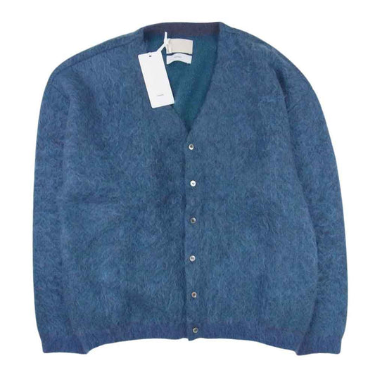 GRAPHPAPER グラフペーパー 23AW GM233-80906Y × YOKE ヨーク 4Color Mix Mohair Jacquard Cardigan モヘア モヘヤ ジャガード カーディガン グリーン系 3【新古品】【未使用】【中古】