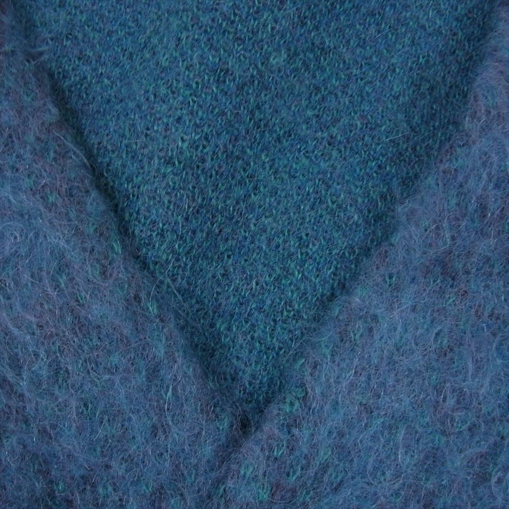 GRAPHPAPER グラフペーパー 23AW GM233-80906Y × YOKE ヨーク 4Color Mix Mohair Jacquard Cardigan モヘア モヘヤ ジャガード カーディガン グリーン系 3【新古品】【未使用】【中古】