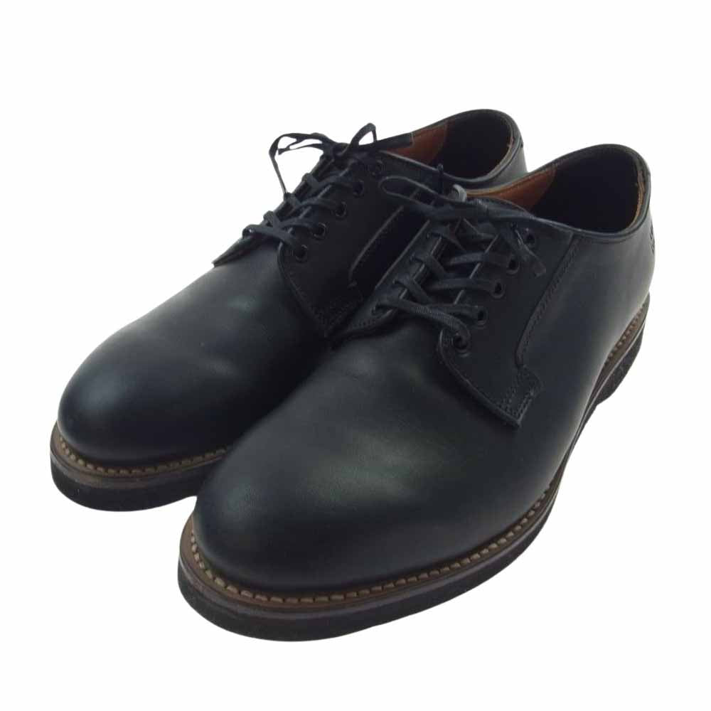 LOST CONTROL ロストコントロール PLAIN TOE プレーントゥ シューズ ブラック系 26.5cm程度/8.5インチ【中古】