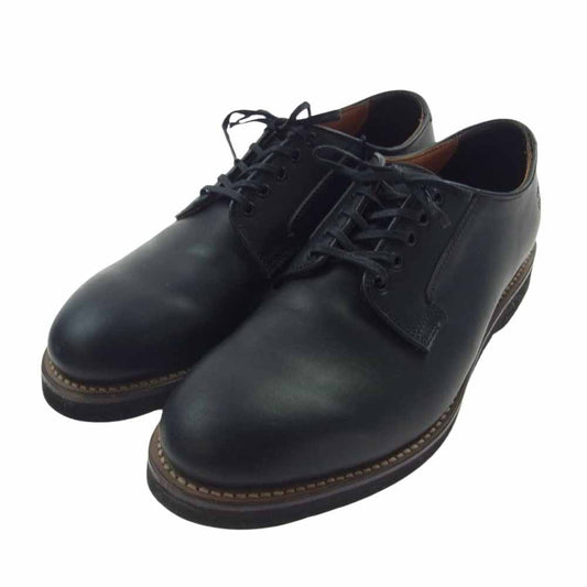 LOST CONTROL ロストコントロール PLAIN TOE プレーントゥ シューズ ブラック系 26.5cm程度/8.5インチ【中古】