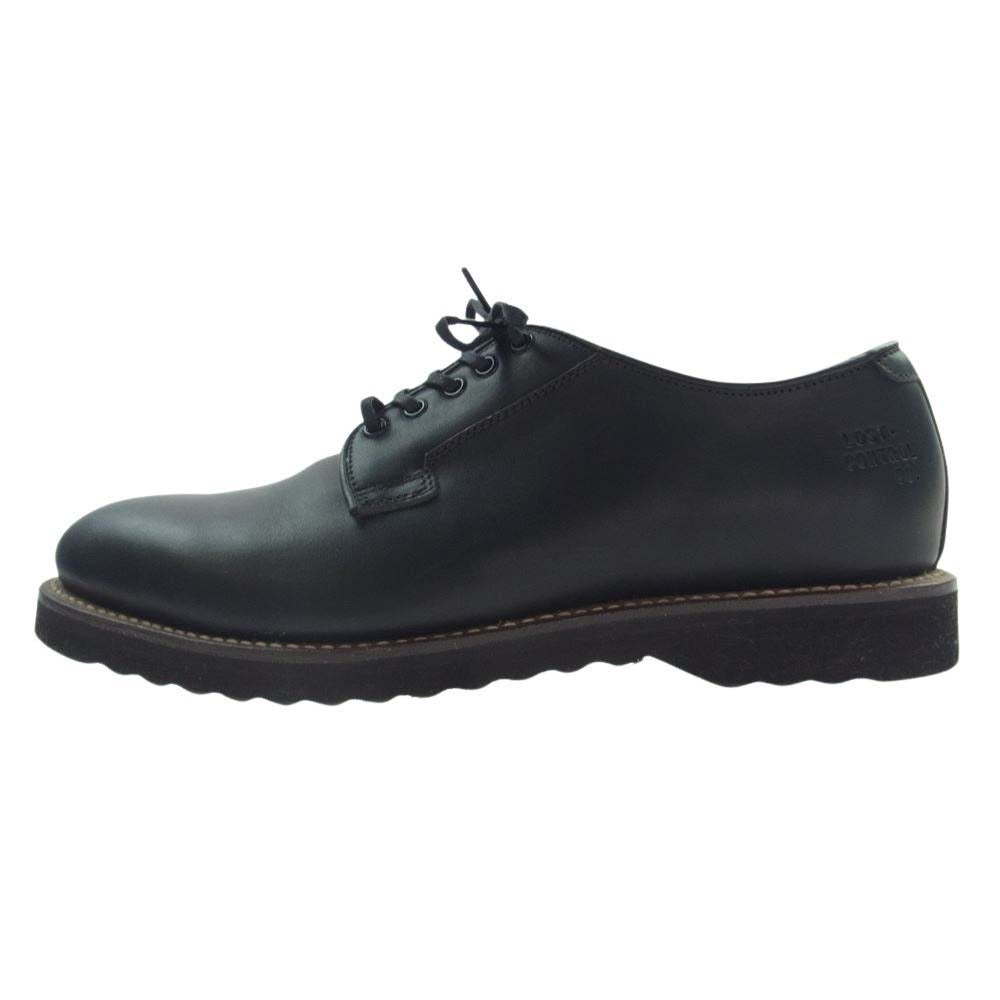 LOST CONTROL ロストコントロール PLAIN TOE プレーントゥ シューズ ブラック系 26.5cm程度/8.5インチ【中古】