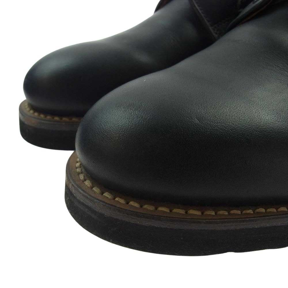 LOST CONTROL ロストコントロール PLAIN TOE プレーントゥ シューズ ブラック系 26.5cm程度/8.5インチ【中古】