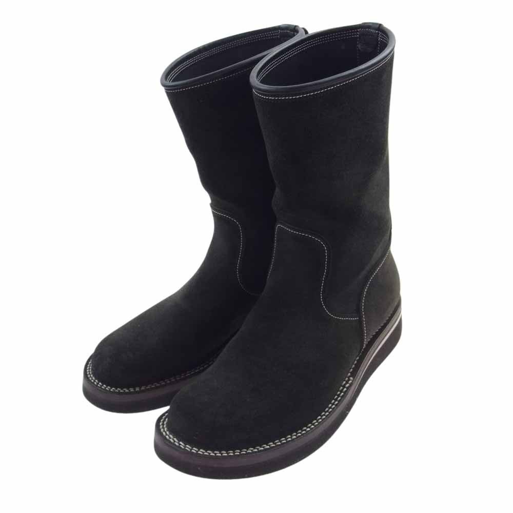 LOST CONTROL ロストコントロール 18SS L18S1-8033 ELIMINATE BOOTS エリミネイト ブーツ  ペコス スエード ブーツ ブラック系 8.5【中古】