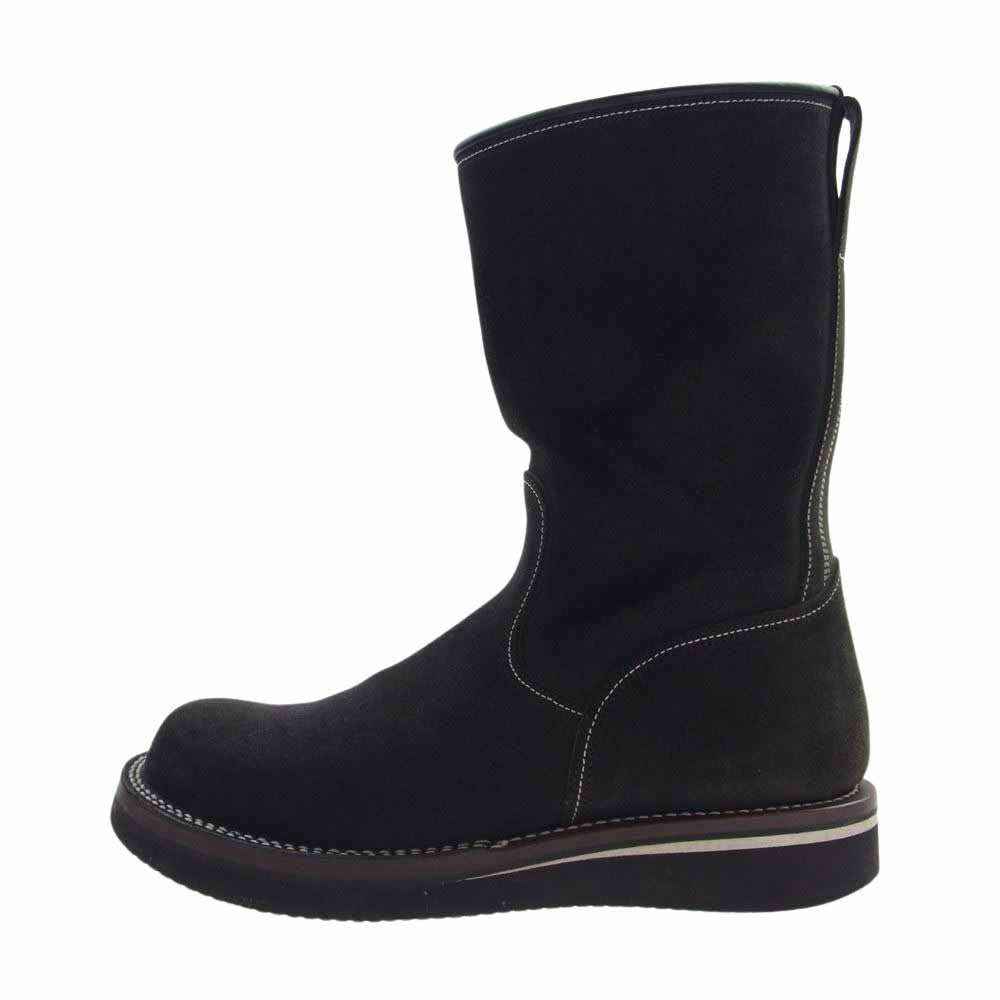 LOST CONTROL ロストコントロール 18SS L18S1-8033 ELIMINATE BOOTS エリミネイト ブーツ  ペコス スエード ブーツ ブラック系 8.5【中古】