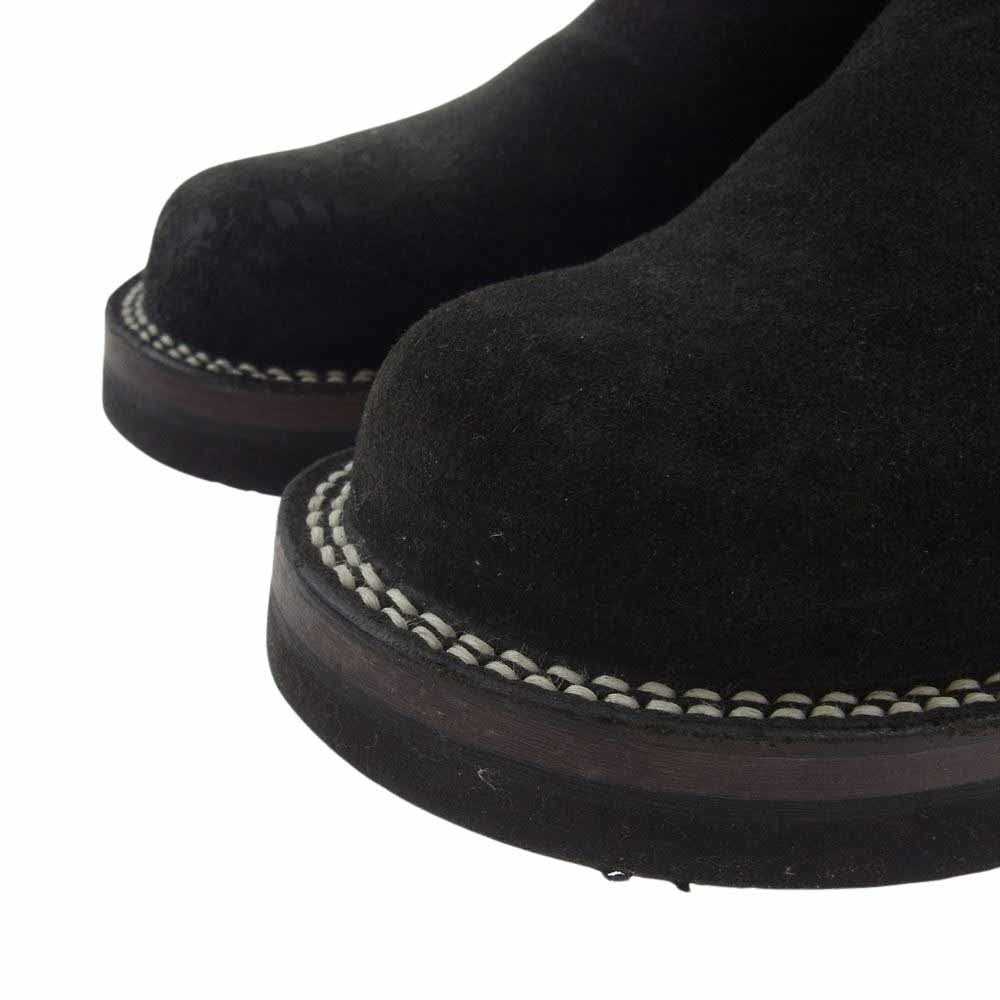 LOST CONTROL ロストコントロール 18SS L18S1-8033 ELIMINATE BOOTS エリミネイト ブーツ  ペコス スエード ブーツ ブラック系 8.5【中古】