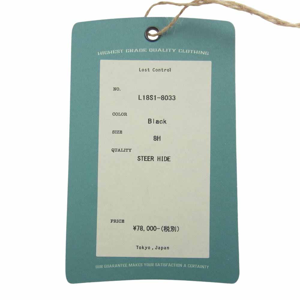 LOST CONTROL ロストコントロール 18SS L18S1-8033 ELIMINATE BOOTS エリミネイト ブーツ  ペコス スエード ブーツ ブラック系 8.5【中古】