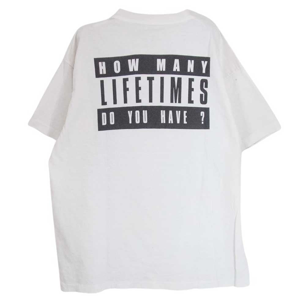 SAINT MICHAEL セントマイケル 24SS SM-YS8-0000-C01 × DENIM TEARS デニムティアーズ セントティアーズ グラフィック プリント 半袖 Tシャツ ホワイト系 L【新古品】【未使用】【中古】