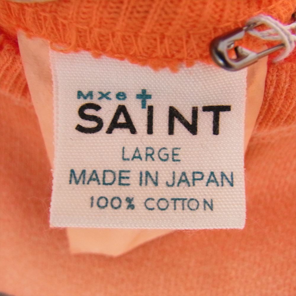 SAINT MICHAEL セントマイケル 24SS SM-YS8-0000-028 CRW SWEAT JS プリント クルーネック 長袖 スウェット オレンジ系 L【新古品】【未使用】【中古】