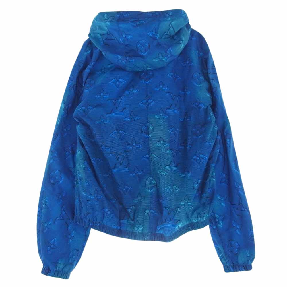 LOUIS VUITTON ルイ・ヴィトン 22SS  1A9GQH RM221M JL0 HMB26W プリーテッド ウィンドブレーカーブルゾン モノグラム ブルー系 48【中古】