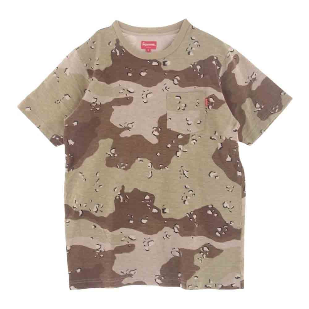 Supreme シュプリーム 17SS Pocket Desert Camo Tee ポケット デザート カモフラ チョコチップ 半袖 Tシャツ M【中古】