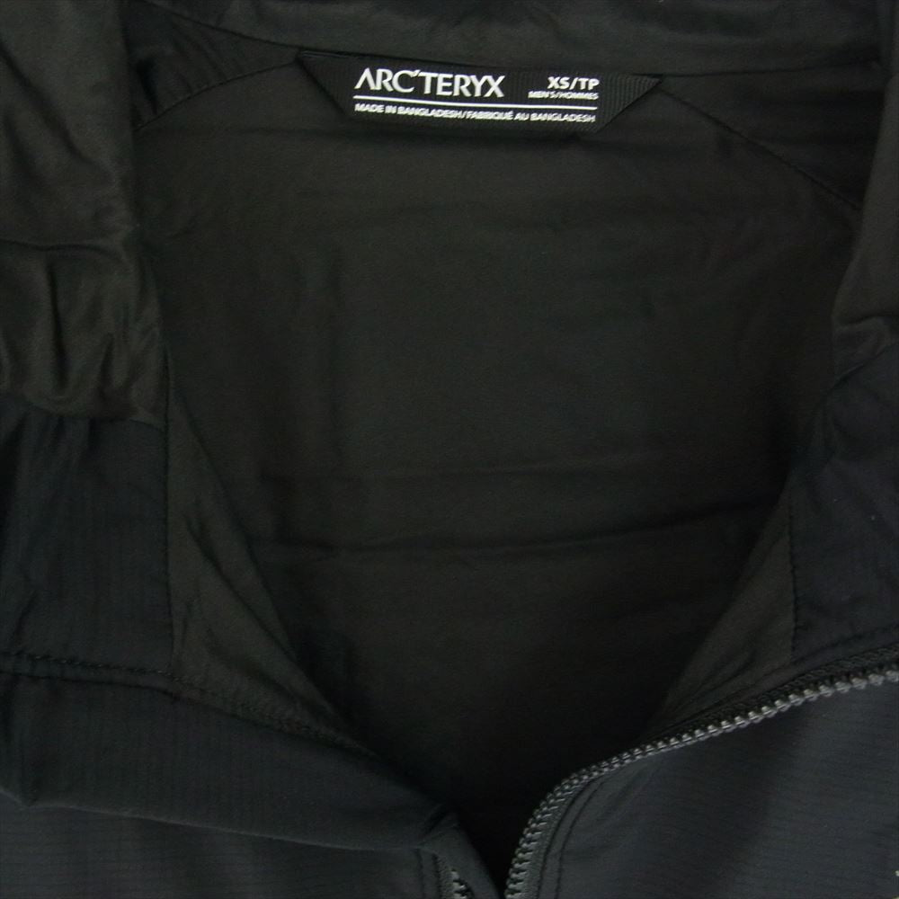 ARC'TERYX アークテリクス X000005160 国内正規品 ATOM LT HOODY アトム フーディー 中綿 リップストップ ナイロン ジャケット ブラック系 XS【中古】