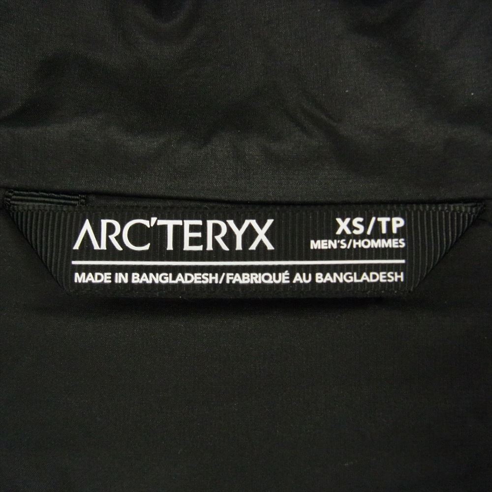 ARC'TERYX アークテリクス X000005160 国内正規品 ATOM LT HOODY アトム フーディー 中綿 リップストップ ナイロン ジャケット ブラック系 XS【中古】