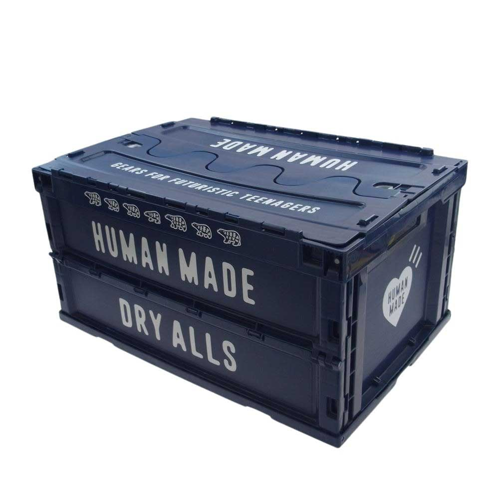 HUMAN MADE ヒューマンメイド CONTAINER 折り畳み ロゴ コンテナ ネイビー系【中古】