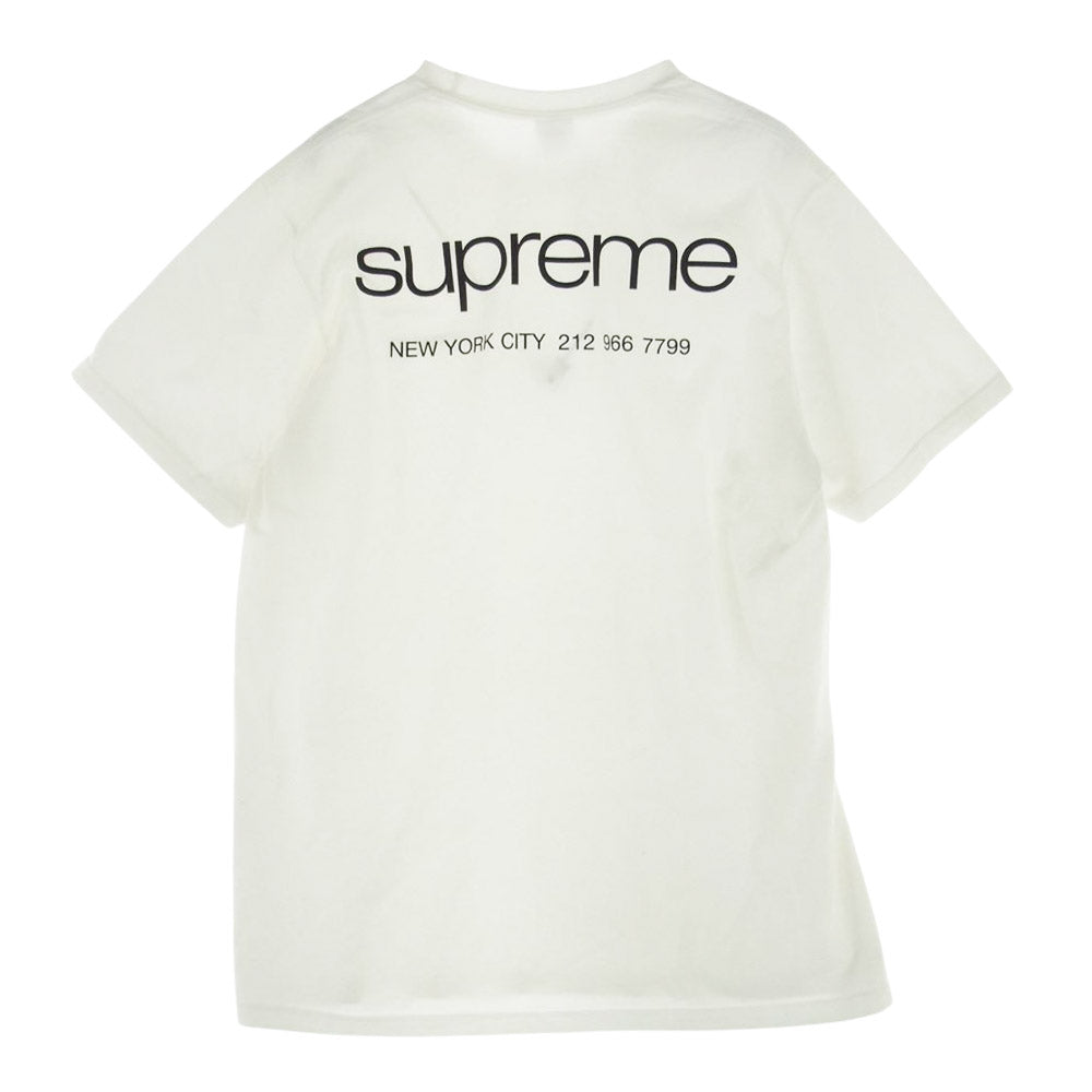 Supreme シュプリーム 23AW NYC Tee New York ニューヨーク ロゴ プリント 半袖 Tシャツ ホワイト系 L【中古】