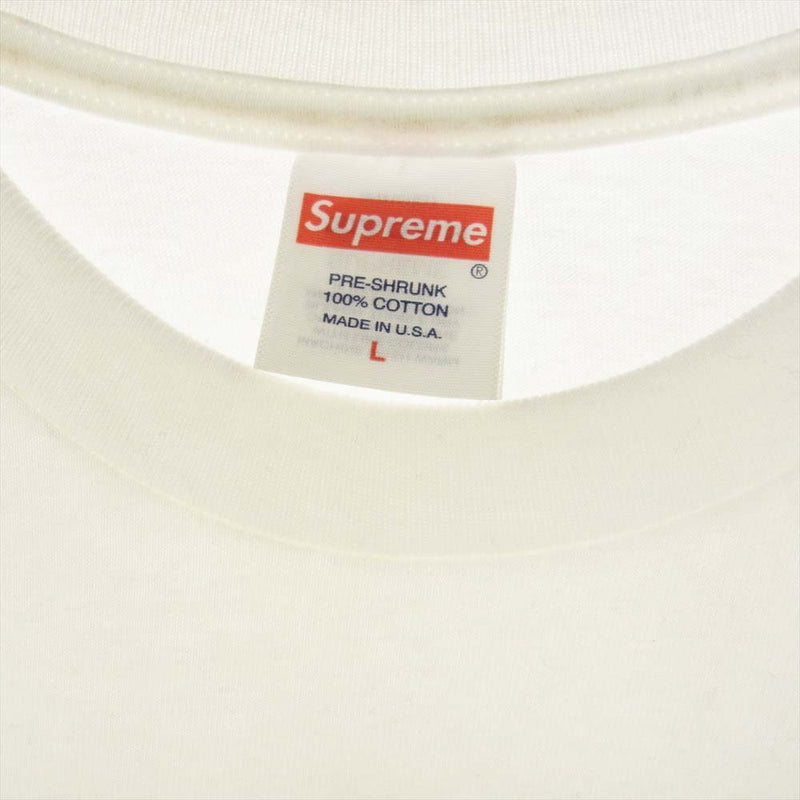 Supreme シュプリーム 23AW NYC Tee New York ニューヨーク ロゴ プリント 半袖 Tシャツ ホワイト系 L【中古】