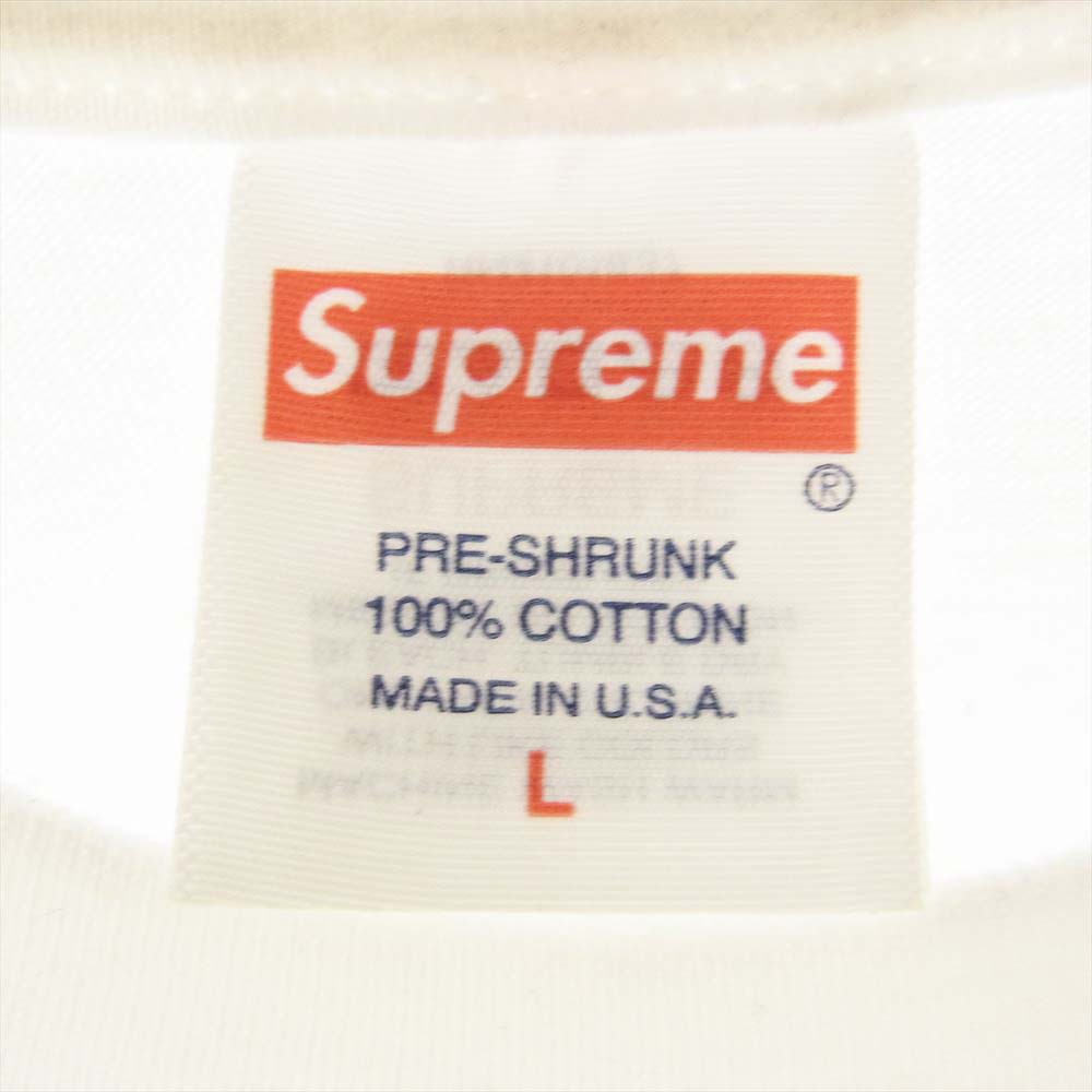 Supreme シュプリーム 23AW NYC Tee New York ニューヨーク ロゴ プリント 半袖 Tシャツ ホワイト系 L【中古】