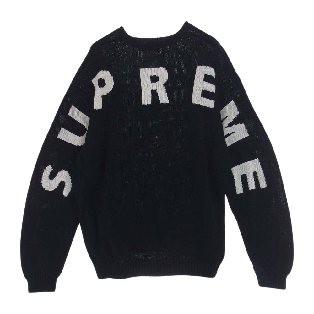 Supreme シュプリーム 20ss  Back Logo Sweater バックロゴ セーター ニット ブラック系 XL【中古】