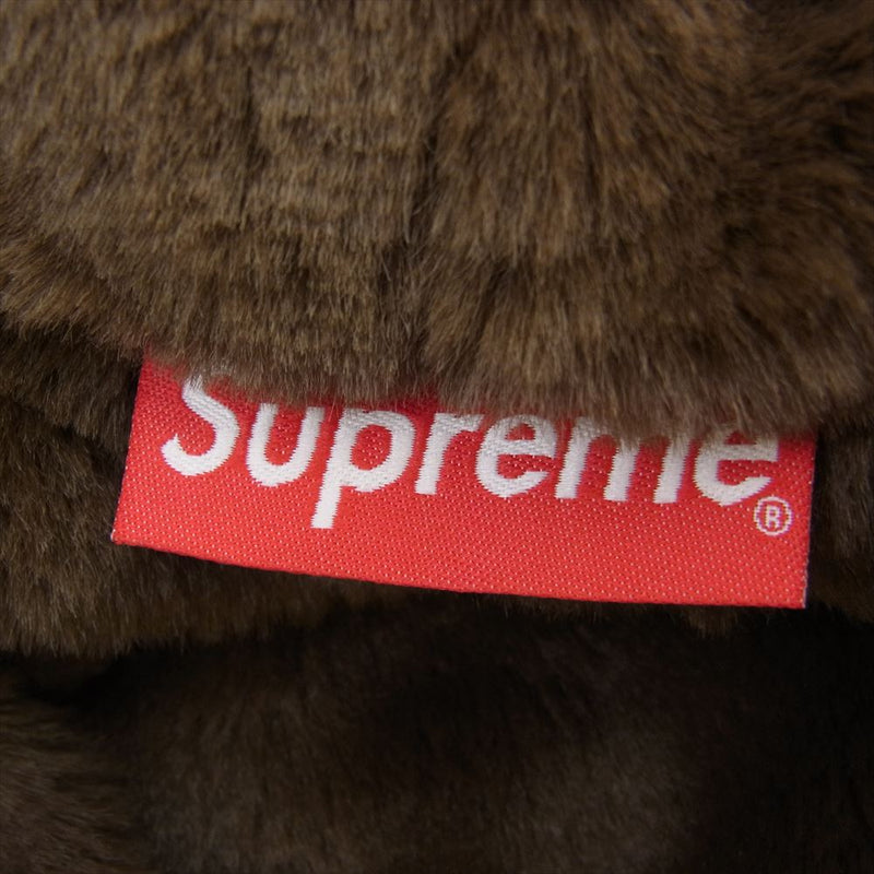 Supreme シュプリーム 22aw  Faux Fur Lined Zip Up Hoodie Sweatshirt ファー ジップ パーカー オフホワイト系 L【美品】【中古】