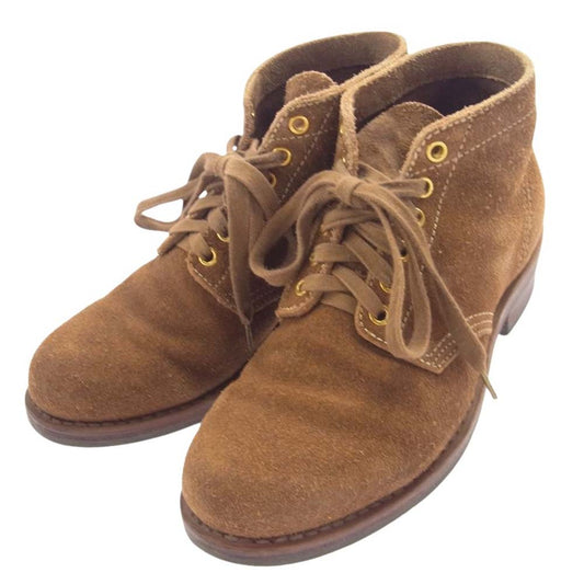 VISVIM ビズビム 18AW 0118402002004 BRIGADIER BOOTS MID-FOLK ブリガディア スエード レースアップ ブーツ ブラウン系 8【中古】