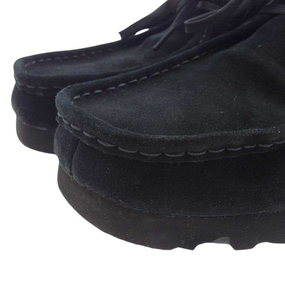 Clarks クラークス 3138 × green label relaxing ユナイテッドアローズ グリーンレーベル リラクシング 別注 Wallabee GTX ワラビー ゴアテックス シューズ ブラック系 UK8.5【中古】