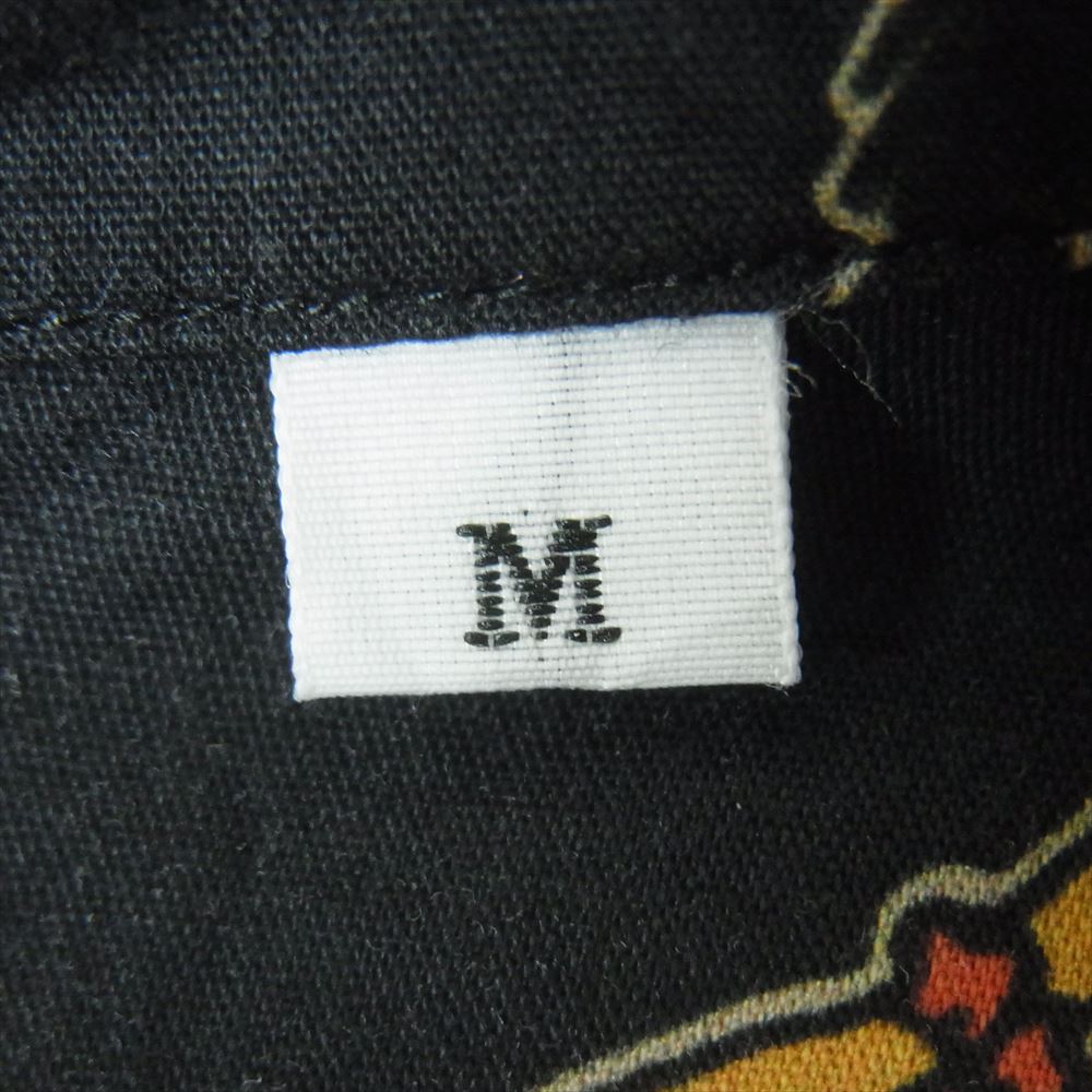 schott ショット 3115054 HAWAIIAN LS SHIRT TATTOO ハワイアン タトゥー オープンカラー 長袖 シャツ ブラック系 M【中古】