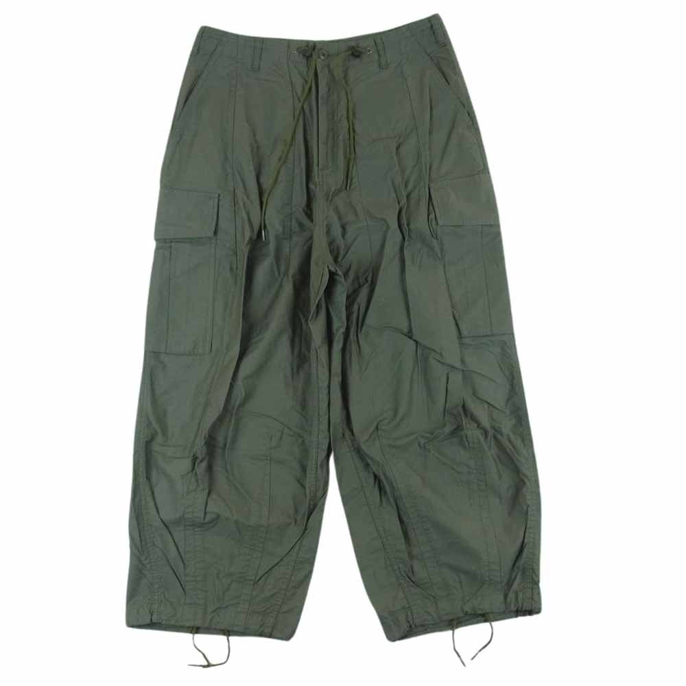 Needles ニードルス HM222 H.D. Pant BDU ヒザデル カーゴ パンツ コットン 日本製 カーキ系 S【中古】