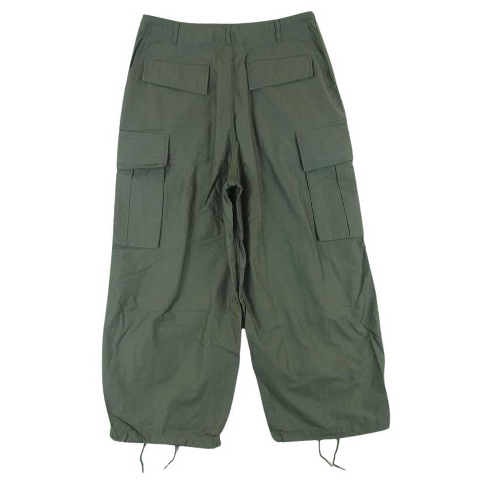 Needles ニードルス HM222 H.D. Pant BDU ヒザデル カーゴ パンツ コットン 日本製 カーキ系 S【中古】