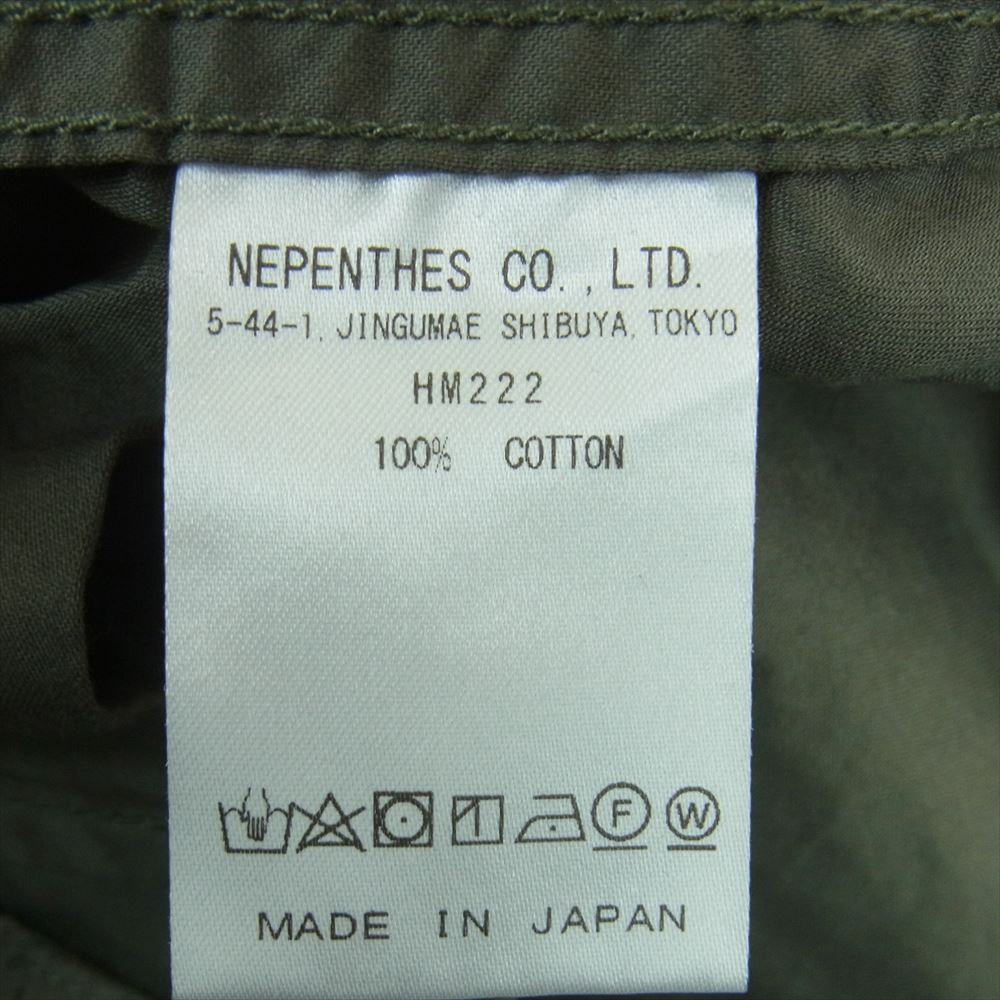 Needles ニードルス HM222 H.D. Pant BDU ヒザデル カーゴ パンツ コットン 日本製 カーキ系 S【中古】