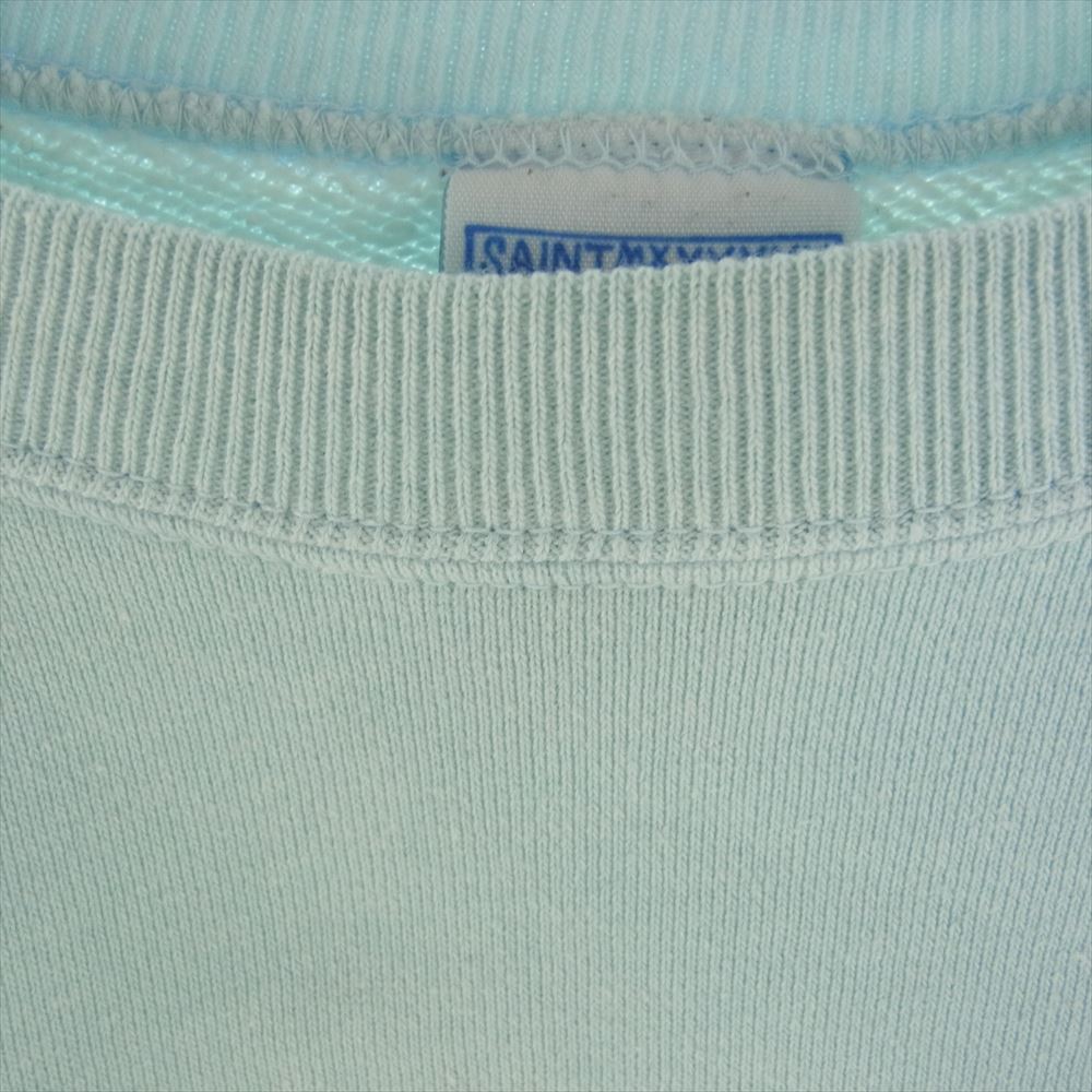 SAINT MICHAEL セントマイケル 23AW SM-A23-0000-024 JESUS CREW NECK SWEAT クルーネック プリント スウェット トレーナー  ライトブルー系 L【中古】