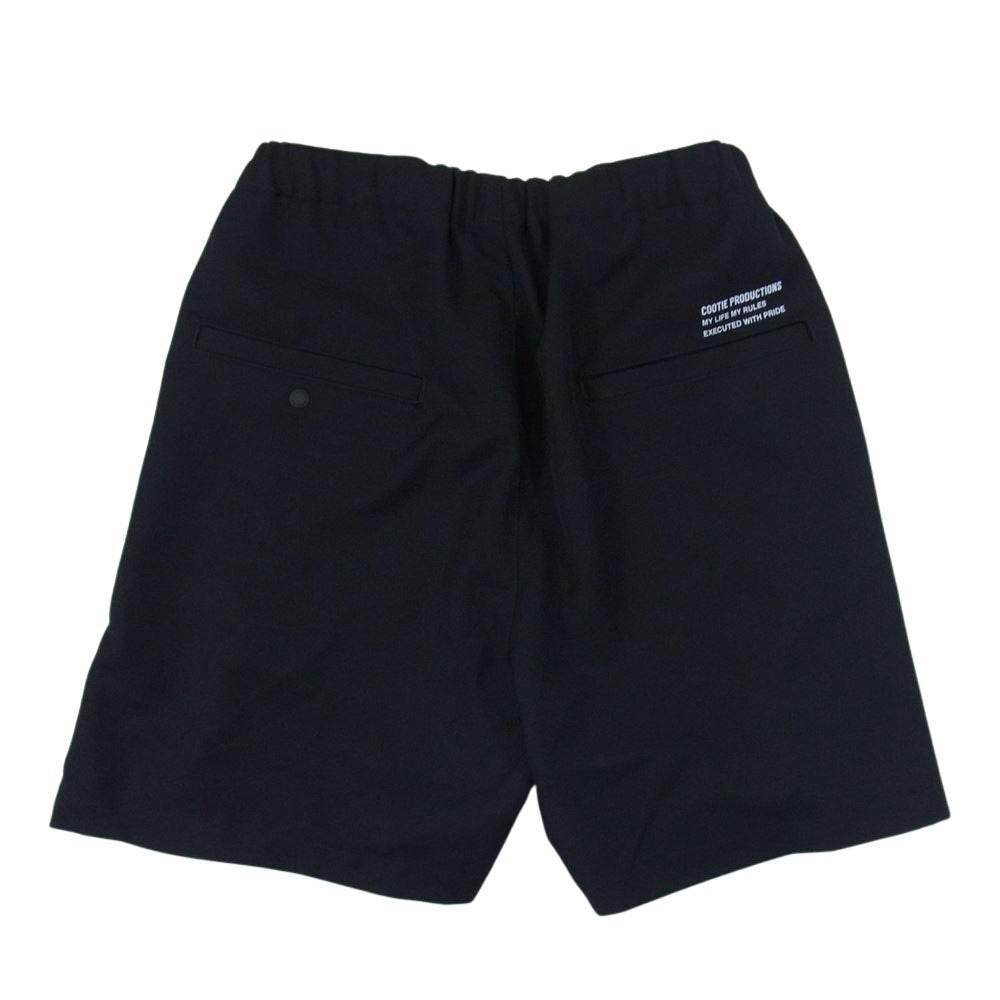 COOTIE クーティー 1タック ジャージー ショーツ ハーフパンツ ブラック系 S【中古】