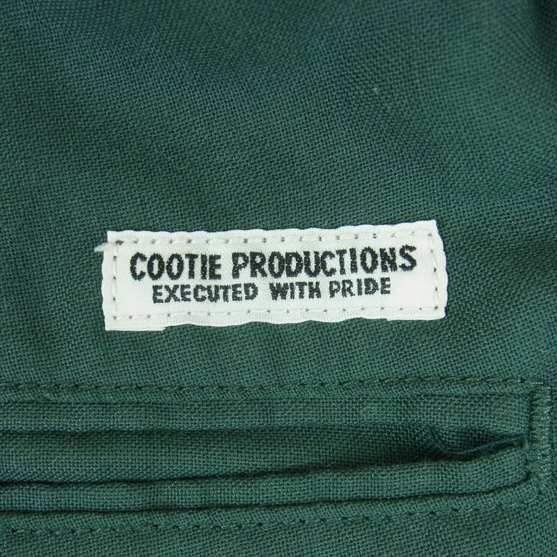 COOTIE クーティー 2タック ワイド イージー パンツ 日本製 グリーン系 M【中古】