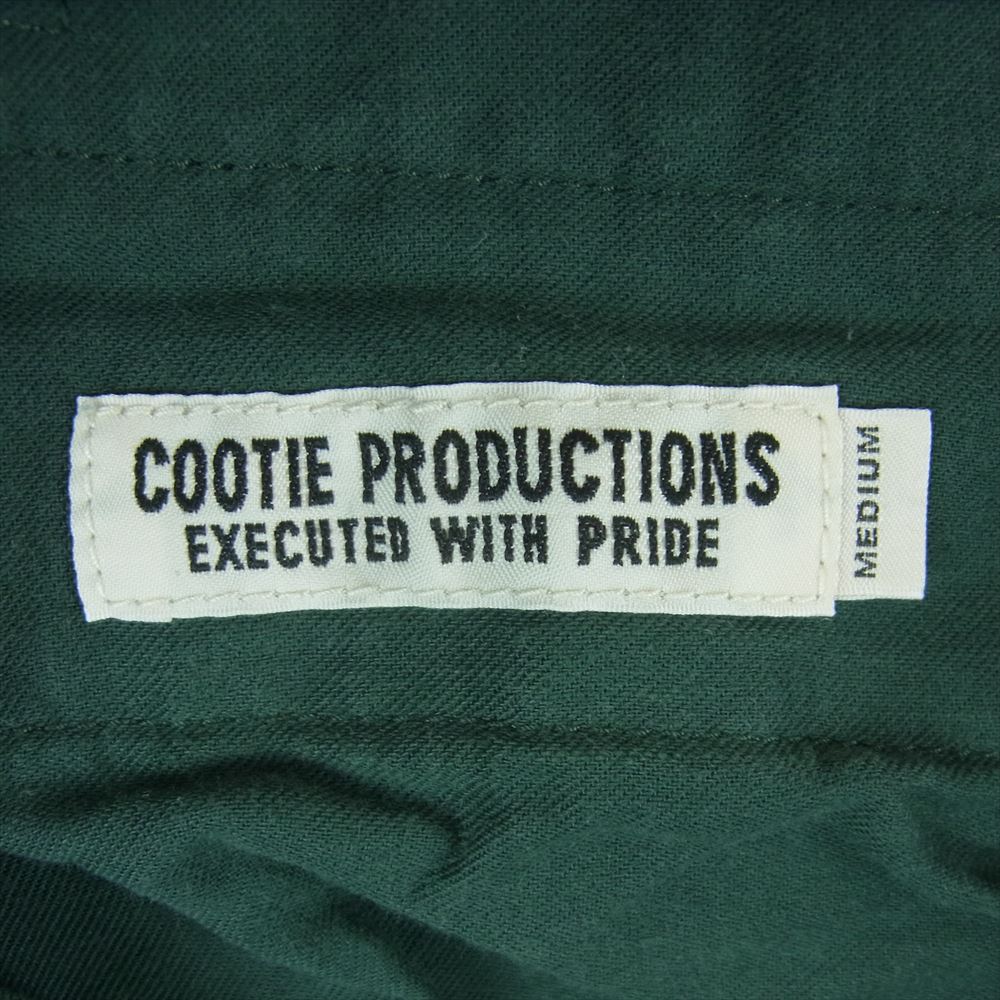 COOTIE クーティー 2タック ワイド イージー パンツ 日本製 グリーン系 M【中古】