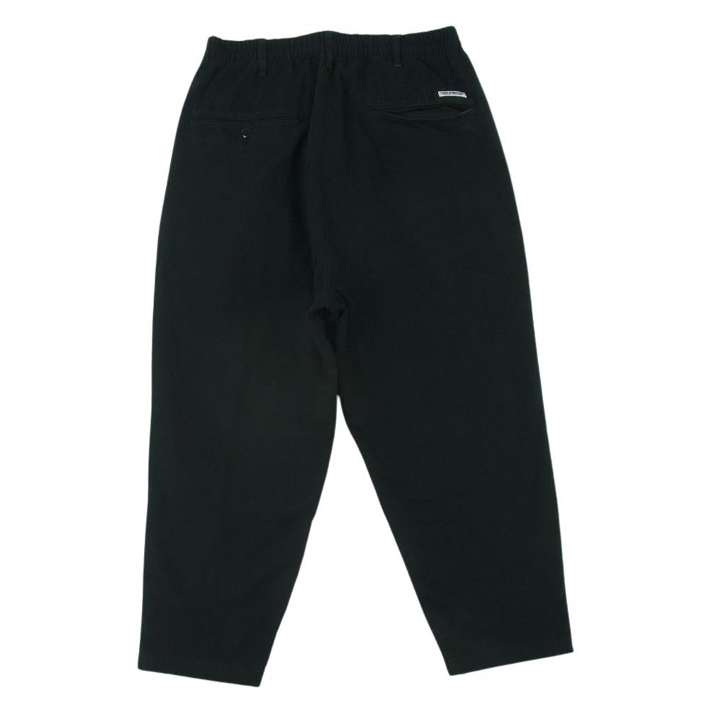 COOTIE クーティー 2タック ワイド イージー パンツ 日本製 ブラック系 S【中古】