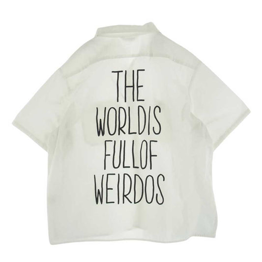 COOTIE クーティー THE WORLDIS バックプリント 半袖 シャツ ホワイト ホワイト系 S【中古】