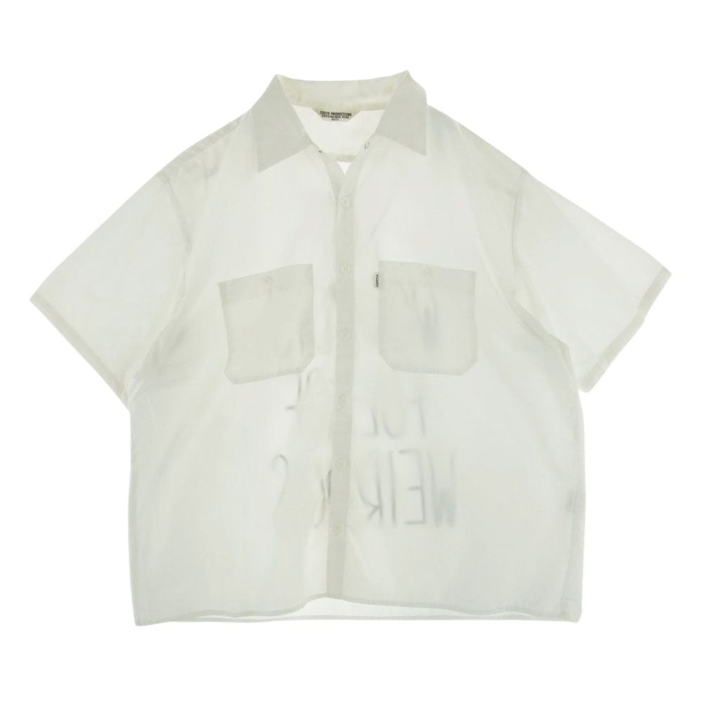COOTIE クーティー THE WORLDIS バックプリント 半袖 シャツ ホワイト ホワイト系 S【中古】