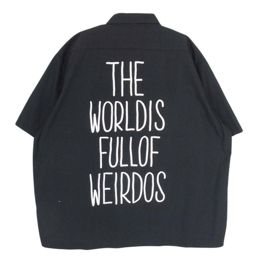 COOTIE クーティー THE WORLDIS バックプリント 半袖 シャツ ブラック ブラック系 M【中古】