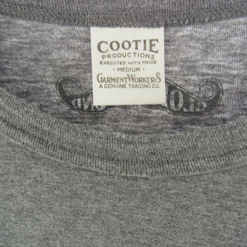 COOTIE クーティー BASTARD 半袖 クルーネック Tシャツ グレー系 M【中古】