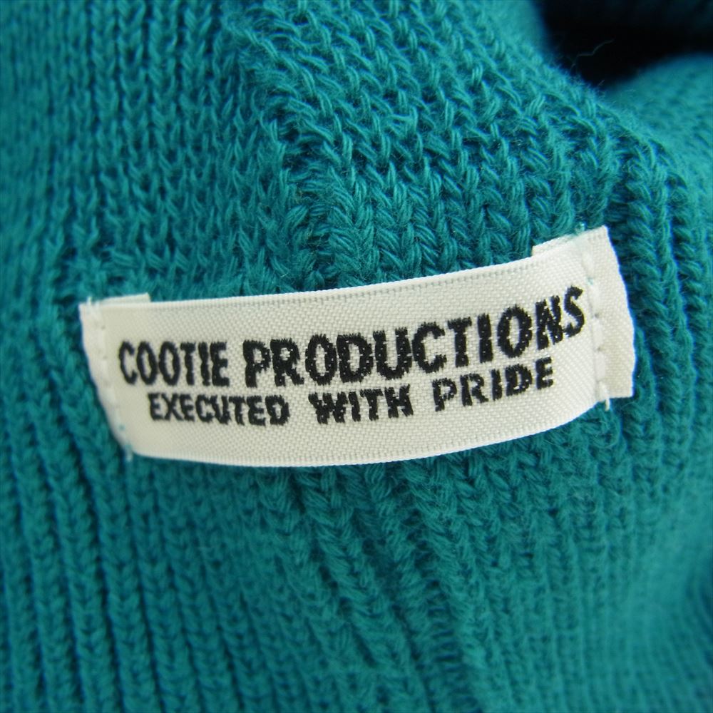 COOTIE クーティー アクリル コットン ニットキャップ ワッチキャップ ターコイズブルー系【中古】