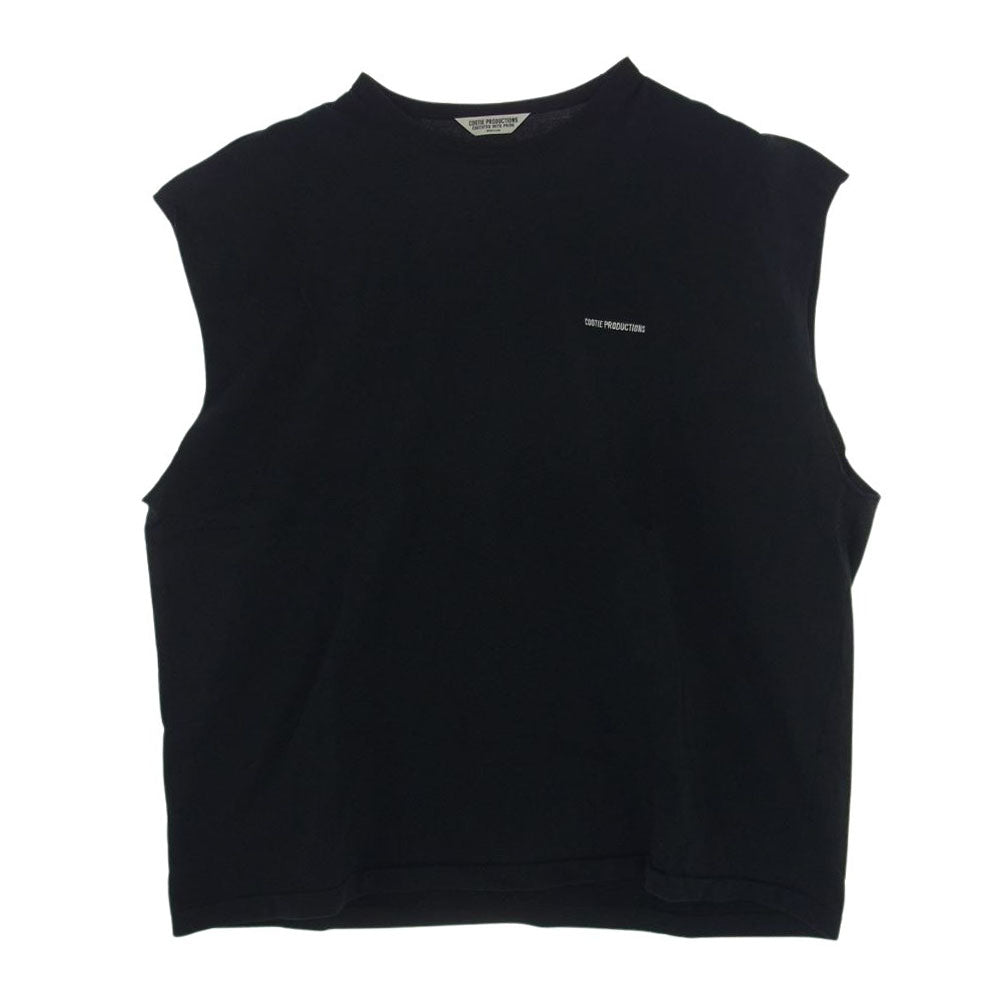 COOTIE クーティー Supima Cotton Sweat Cut-Off Tee コットン カットオフ ノースリーブ Tシャツ ブラック系 M【中古】