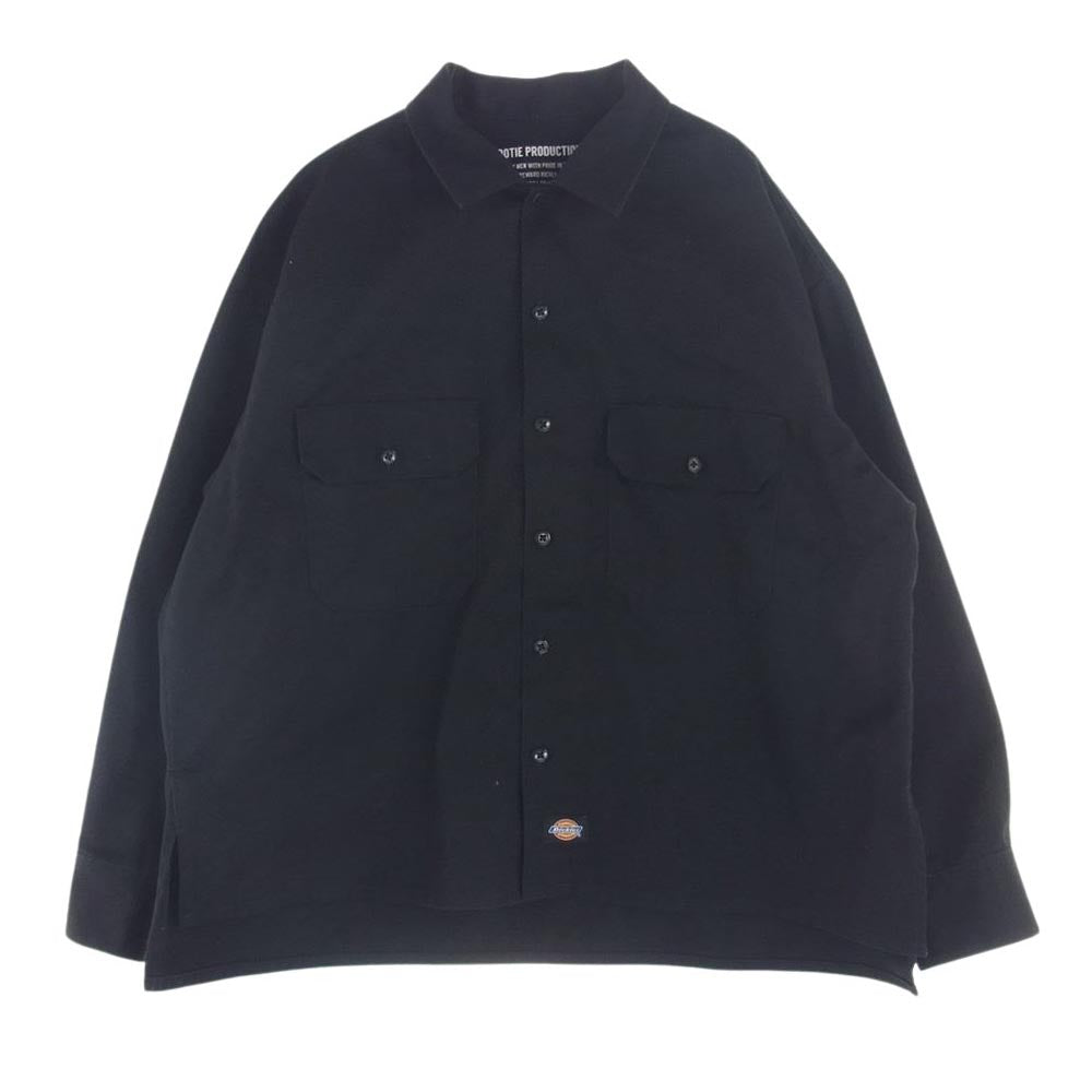 COOTIE クーティー 20AW CTE-20A204D × Dickies ディッキーズ コットン ポリエステル CPO シャツ ジャケット ブラック系 S【中古】